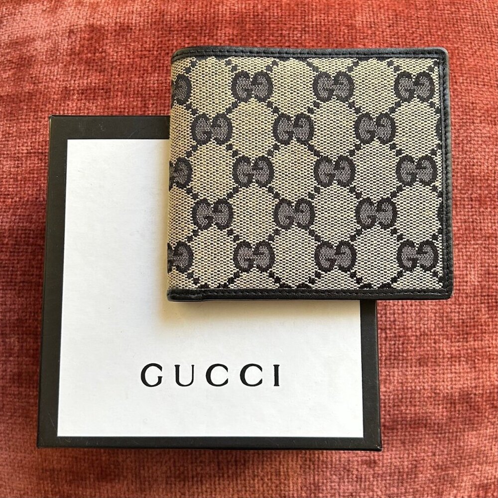 GUCCI Monogram Canvas Bifold Wallet